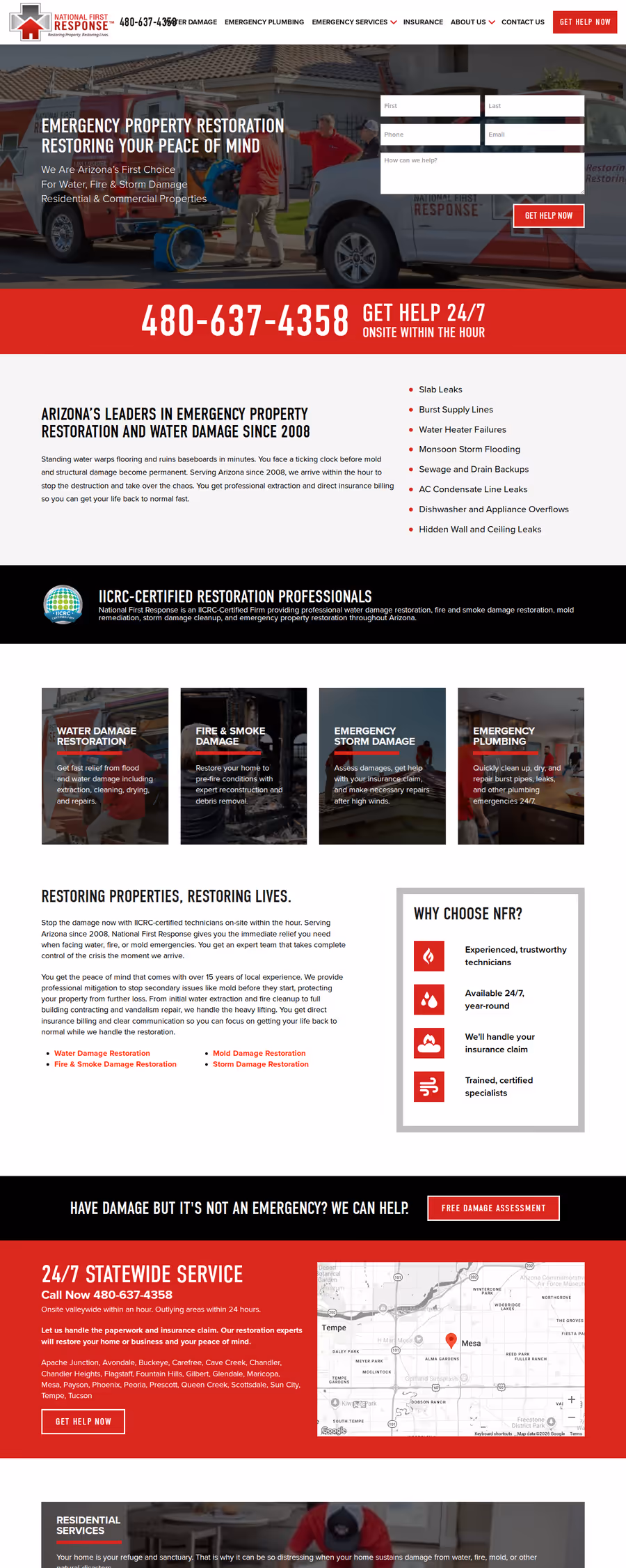 National First Response website