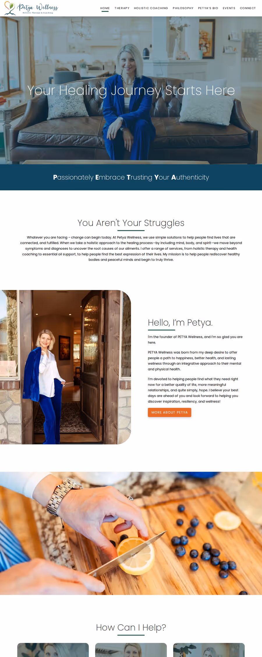 Petya Wellness website